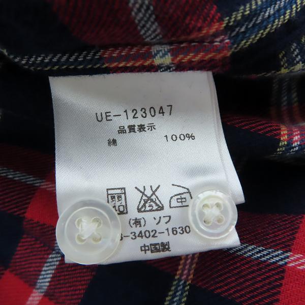 実際に弊社で買取させて頂いた【未使用】uniform experiment/ユニフォーム エクスペリメント チェック柄/スタープリント 長袖シャツ UE-123047/3の画像 3枚目