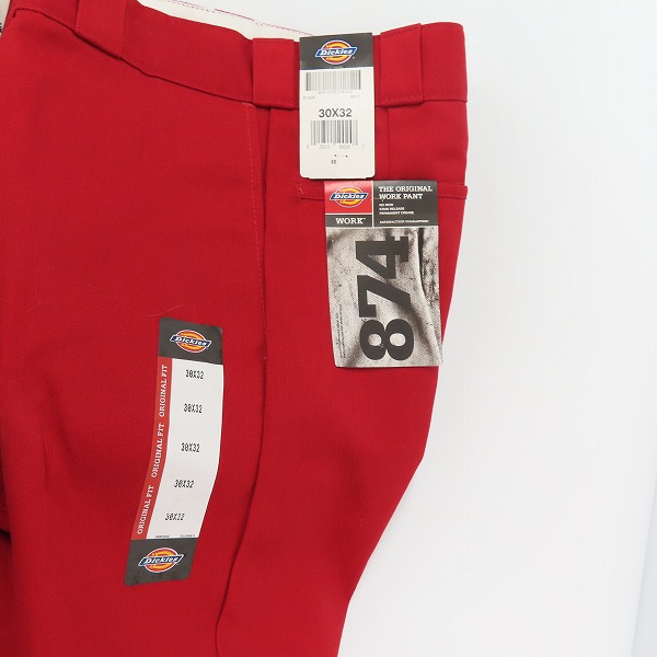 実際に弊社で買取させて頂いた【未使用】Dickies/ディッキーズ ワークパンツ/チノパン/レッド/ 30の画像 5枚目