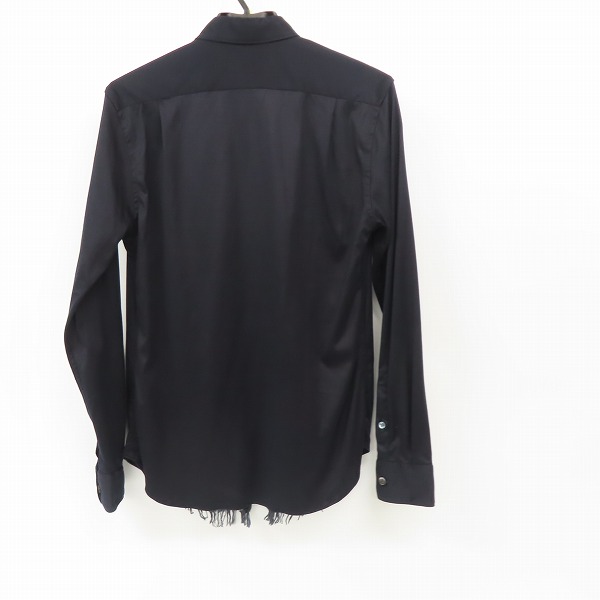 実際に弊社で買取させて頂いたGIORGIO ARMANI/ジョルジオアルマーニ デザイン切替 フロントフリンジ シャツ/37の画像 1枚目