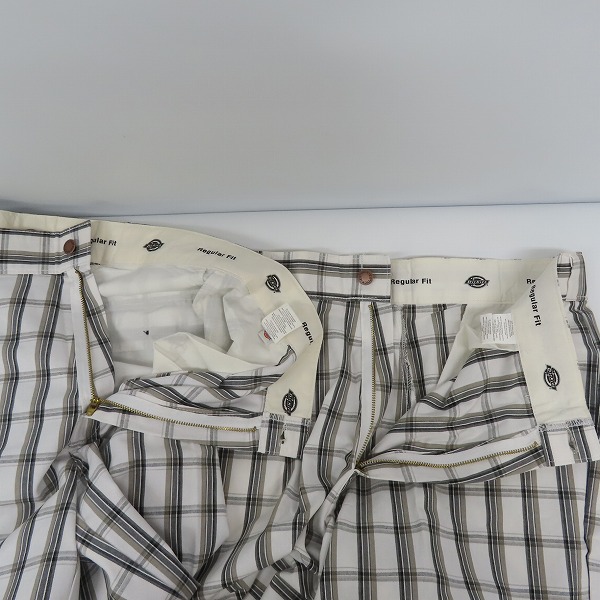 実際に弊社で買取させて頂いたDickies/ディッキーズ MULTI USE POCKET SHORTS/マルチユーズ ポケット ショーツ/チェック柄 ハーフパンツ/36/2点セットの画像 4枚目