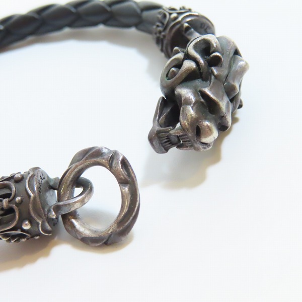 実際に弊社で買取させて頂いたDEAL DESIGN/ディールデザイン クリップライオン レザーブレスレットの画像 6枚目