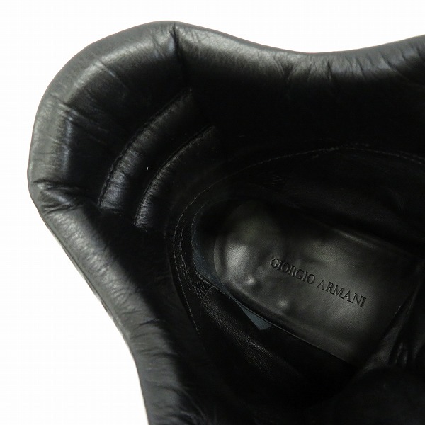 実際に弊社で買取させて頂いたGIORGIO ARMANI/ジョルジオアルマーニ レザーシューズ/ブーツ/42の画像 4枚目