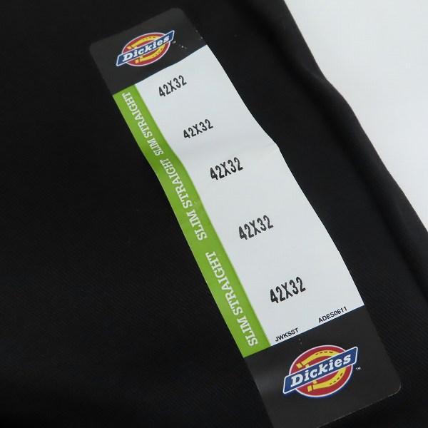 実際に弊社で買取させて頂いた(5)【未使用】Dickies/ディッキーズ ワークパンツ/チノパン ブラック WP873BK/42の画像 5枚目