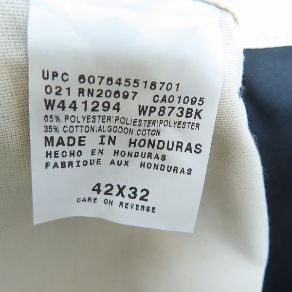 実際に弊社で買取させて頂いた(3)【未使用】Dickies/ディッキーズ ワークパンツ/チノパン ブラック WP873BK/42の画像 3枚目