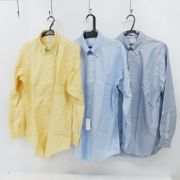 実際に弊社で買取させて頂いた【未使用】BROOKS BROTHERS/ブルックスブラザーズ ボタンダウン 長袖シャツ 3点セット