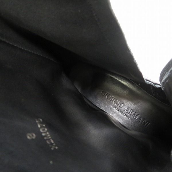実際に弊社で買取させて頂いたGIORGIO ARMANI/ジョルジオアルマーニ サイドジップ ブーツ/8の画像 4枚目
