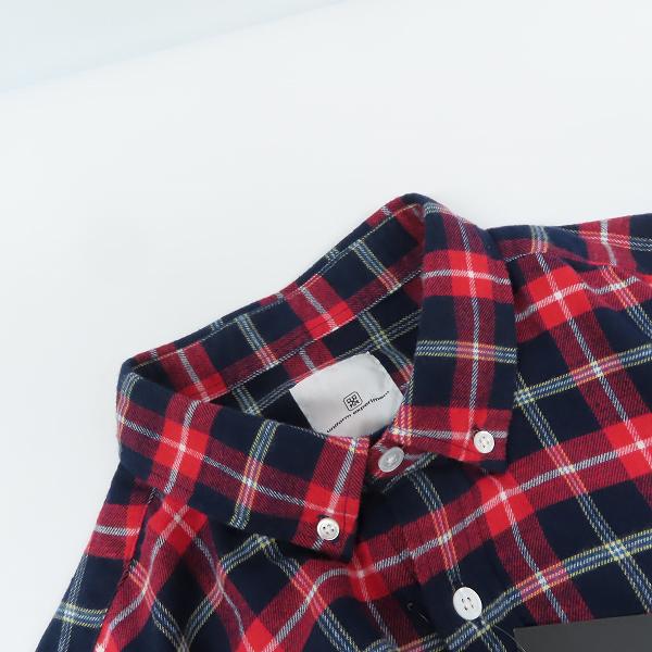 実際に弊社で買取させて頂いた【未使用】uniform experiment/ユニフォーム エクスペリメント チェック柄/スタープリント 長袖シャツ UE-123047/3の画像 4枚目