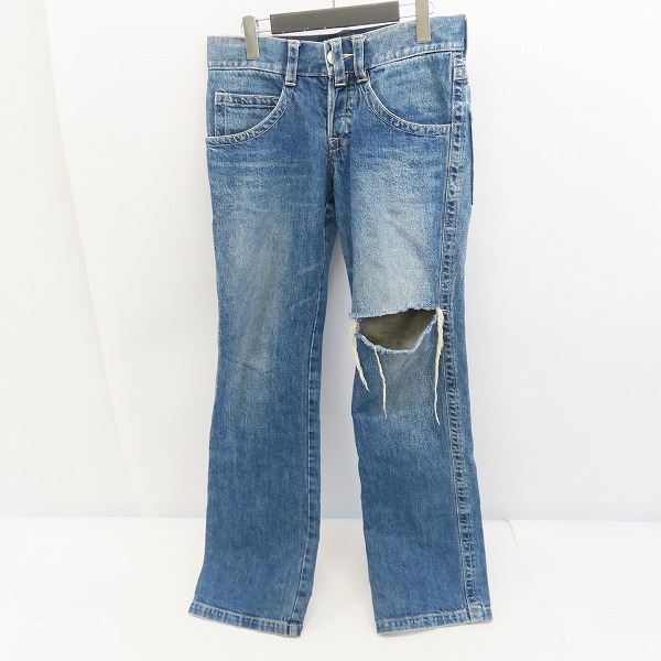 実際に弊社で買取させて頂いたJEAN PAUL GAULTIER/ジャンポールゴルチェ バックロゴタグ ダメージデニム/48