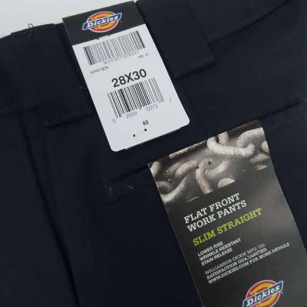 実際に弊社で買取させて頂いた(1)【未使用】Dickies/ディッキーズ ワークパンツ/チノパン ダークネイビー WP873DN/28の画像 8枚目