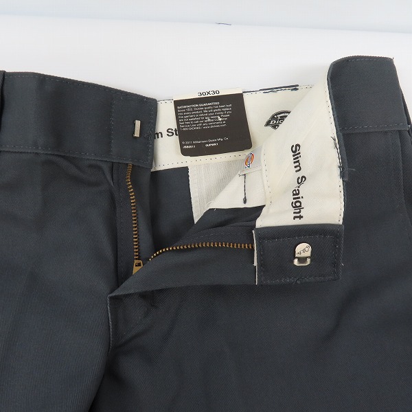 実際に弊社で買取させて頂いた【未使用】Dickies/ディッキーズ ワークパンツ/チノパン/グレー/ 30の画像 6枚目