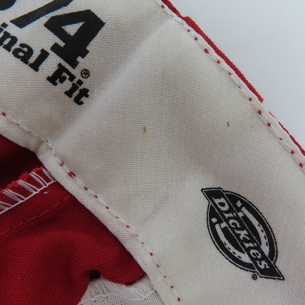 実際に弊社で買取させて頂いた【未使用】Dickies/ディッキーズ ワークパンツ/チノパン/レッド/ 30の画像 8枚目