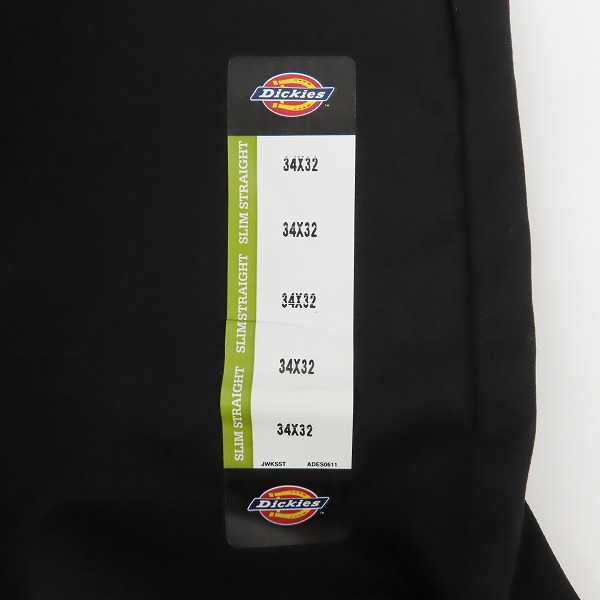 実際に弊社で買取させて頂いた【未使用】Dickies/ディッキーズ ワークパンツ/チノパン ブラック 34の画像 8枚目
