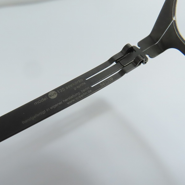 実際に弊社で買取させて頂いたic! berlin/アイシーベルリン 135 Seekorso メガネフレーム アイウェアの画像 6枚目