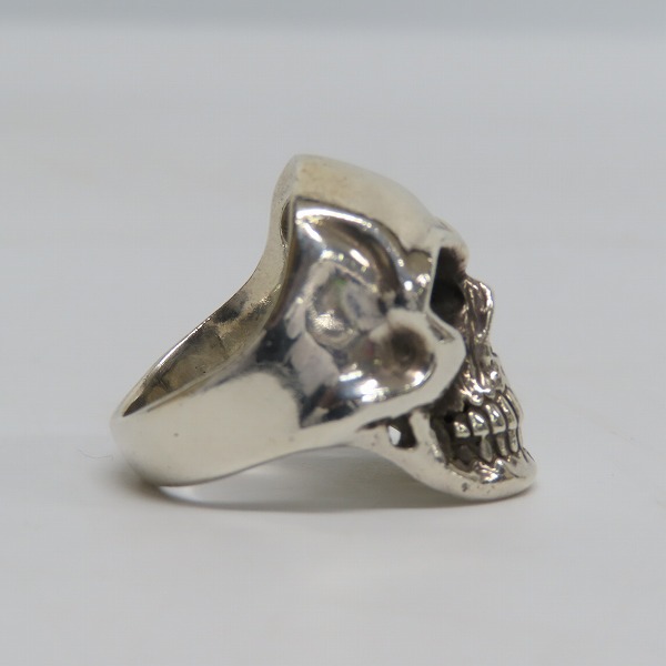 実際に弊社で買取させて頂いたDEAL DESIGN/ディールデザイン リアルフェイス スカルリング 18.5号の画像 4枚目