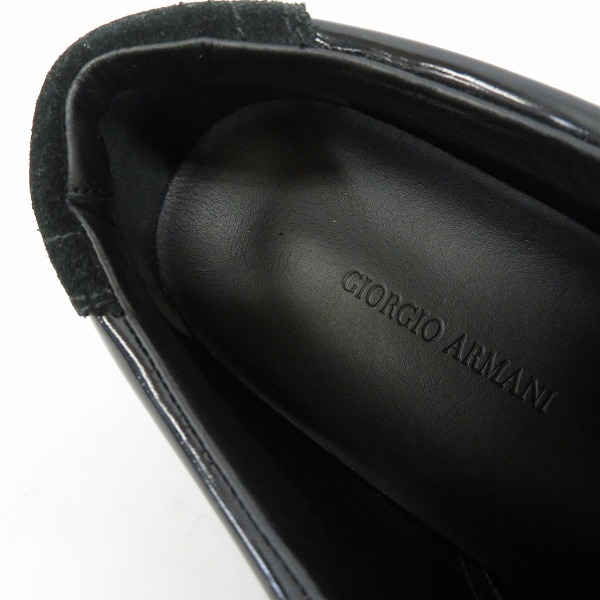 実際に弊社で買取させて頂いたGIORGIO ARMANI/ジョルジオアルマーニ ウイングチップ レザースニーカー/42の画像 4枚目