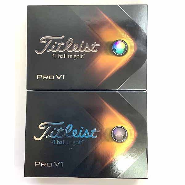 実際に弊社で買取させて頂いた【未使用】Titleist/タイトリスト PRO V1 ホワイト ゴルフボール 2ダースの画像 2枚目