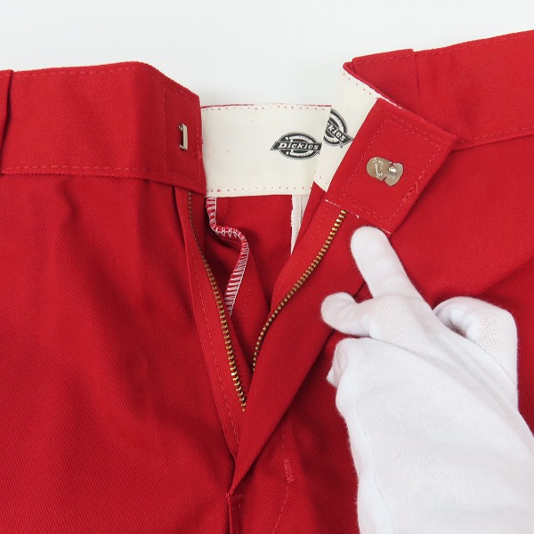 実際に弊社で買取させて頂いた【未使用】Dickies/ディッキーズ ワークパンツ/チノパン/レッド/ 30の画像 6枚目