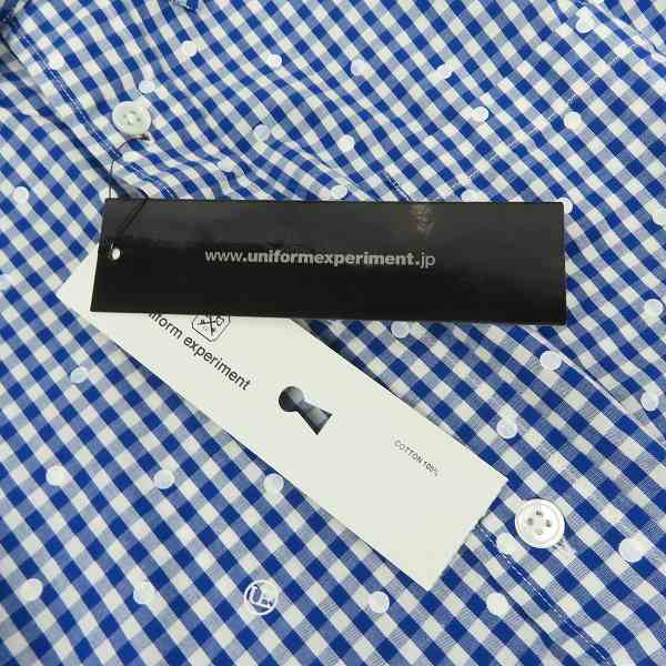 実際に弊社で買取させて頂いた【未使用】uniform experiment/ユニフォーム エクスペリメント チェック柄 長袖シャツ UE-123063/3の画像 6枚目