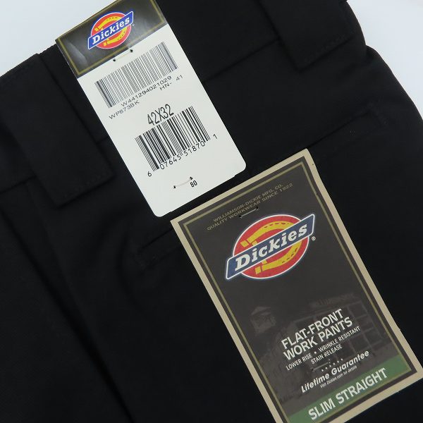 実際に弊社で買取させて頂いた(3)【未使用】Dickies/ディッキーズ ワークパンツ/チノパン ブラック WP873BK/42の画像 8枚目