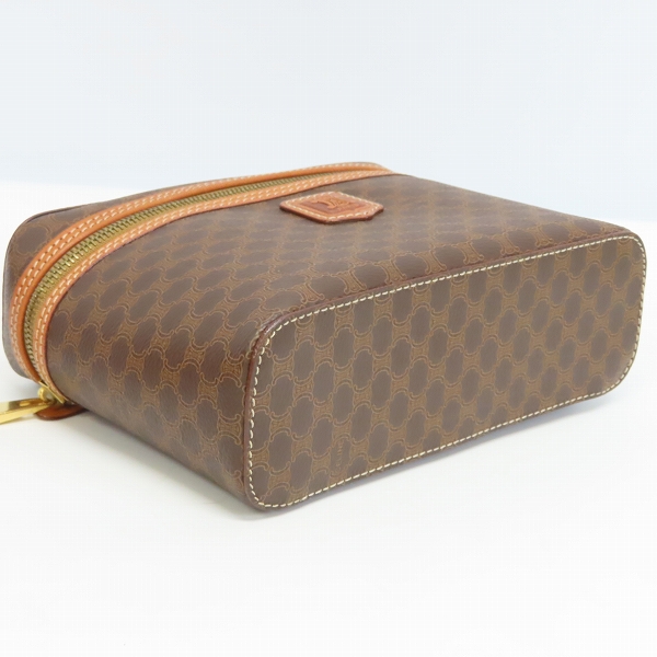 実際に弊社で買取させて頂いたCELINE/セリーヌ ゴールド金具 マカダム バニティバッグの画像 2枚目