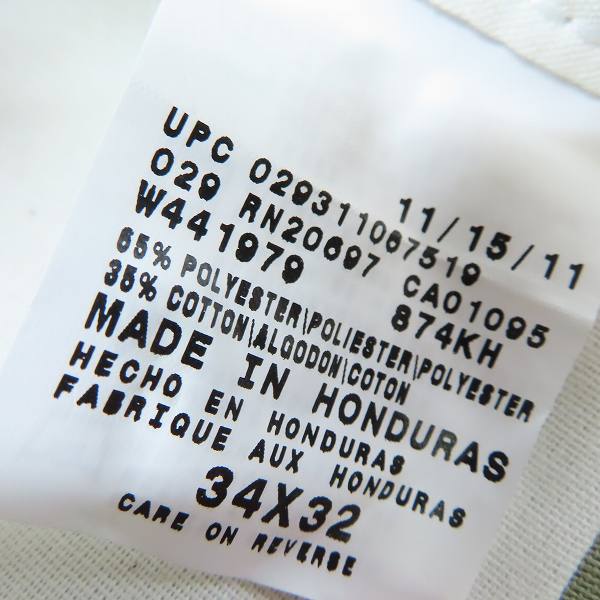 実際に弊社で買取させて頂いた(1)【未使用】Dickies/ディッキーズ ワークパンツ/チノパン カーキ 874KH/34の画像 3枚目