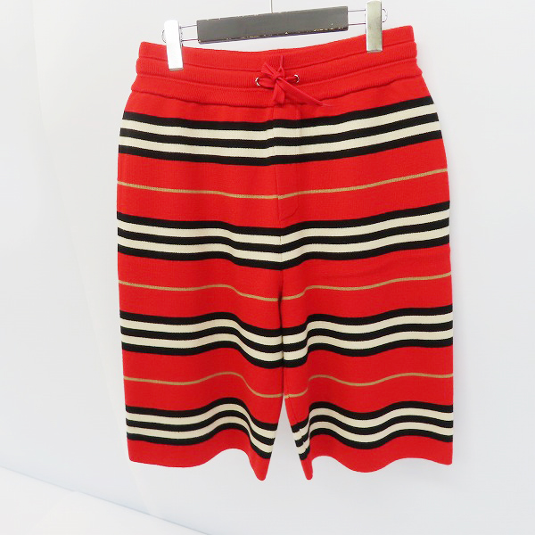 実際に弊社で買取させて頂いたBURBERRY/バーバリー ニットショーツ ハーフパンツ レッド/S