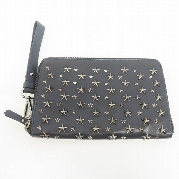 実際に弊社で買取させて頂いたJimmy Choo/ジミーチュウ スタースタッズ クラッチバッグの画像 1枚目