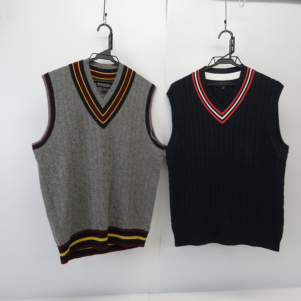 実際に弊社で買取させて頂いたBrooks Brothers/ブルックスブラザーズ Vネック ニットベスト/M 2点セット