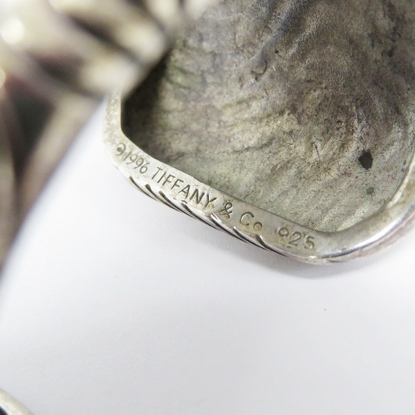 実際に弊社で買取させて頂いたTIFFANY&Co./ティファニー 90s ビンテージ ワイド カフバングルの画像 6枚目