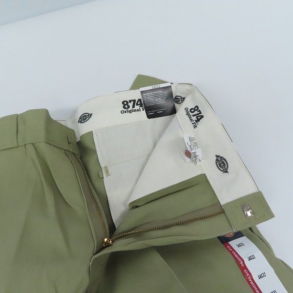 実際に弊社で買取させて頂いた(1)【未使用】Dickies/ディッキーズ ワークパンツ/チノパン カーキ 874KH/34の画像 4枚目