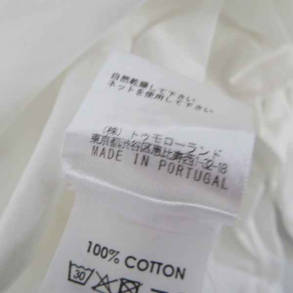 実際に弊社で買取させて頂いたDries Van Noten/ドリスヴァンノッテン 長袖シャツ/ホワイト /44の画像 4枚目