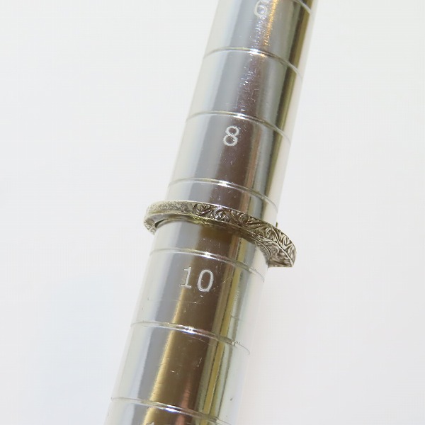 実際に弊社で買取させて頂いたLoree Rodkin/ローリーロドキン 10Pクリアストーン入り アラベスクデザイン クロスリング/9.5号の画像 7枚目