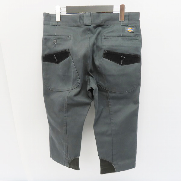 実際に弊社で買取させて頂いたCOMME des GARCONS×Dickies/コムデギャルソン×ディッキーズ レザーパーツ クロップドパンツ WD-P901/Sの画像 1枚目