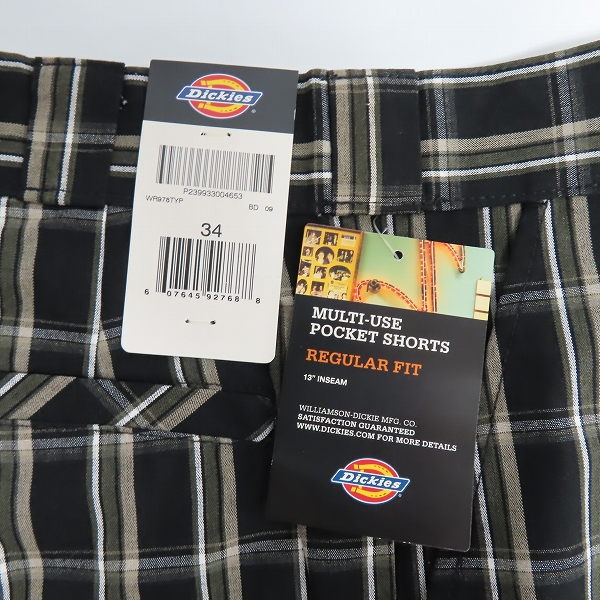 実際に弊社で買取させて頂いた【おまとめ品】Dickies/ディッキーズ MULTI USE POCKET SHORTS/マルチユーズ ポケット ショーツ/チェック柄 ハーフパンツ/34の画像 4枚目