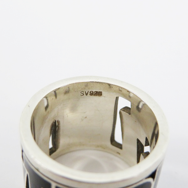 実際に弊社で買取させて頂いたHysterics/ヒステリックス ロゴデザイン シルバー リング/16号の画像 5枚目