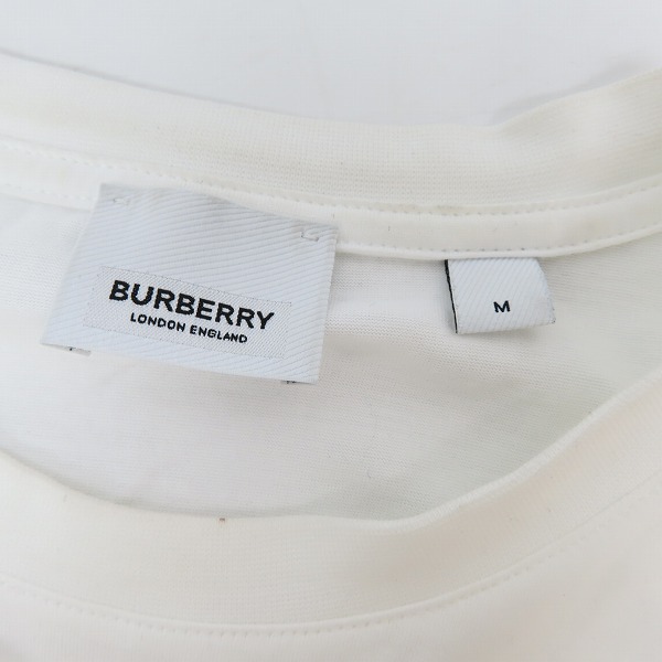 実際に弊社で買取させて頂いたBURBERRY/バーバリー 22SS LETCHFORD ロゴプリントオーバーサイズクルーネックTシャツ 8026017/Mの画像 2枚目