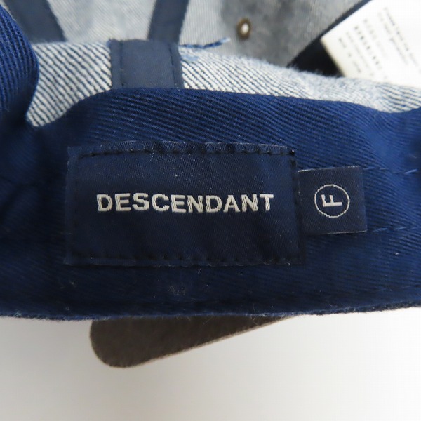 実際に弊社で買取させて頂いたDESCENDANT/ディセンダント デニム キャップ/Fの画像 3枚目