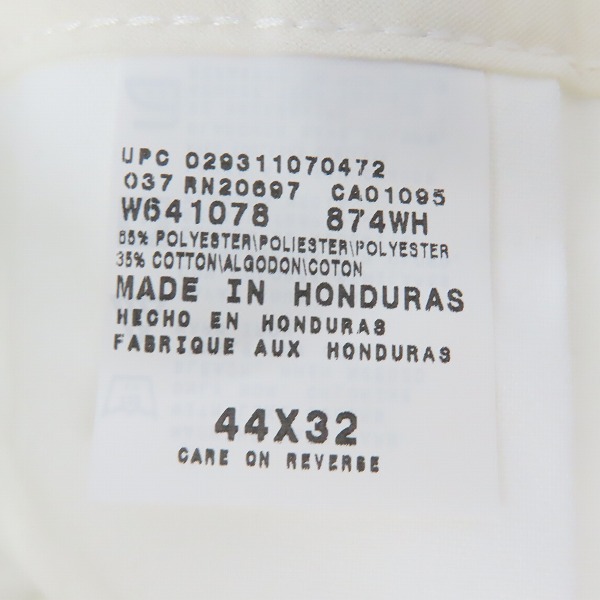 実際に弊社で買取させて頂いた【未使用】Dickies/ディッキーズ ワークパンツ/チノパン ホワイト 44の画像 3枚目