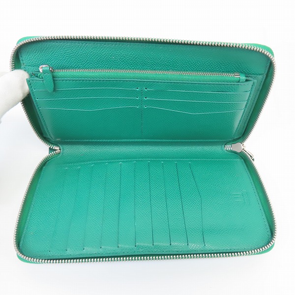 実際に弊社で買取させて頂いたdunhill/ダンヒル レザー ラウンドジップ 長財布 ロングウォレットの画像 2枚目