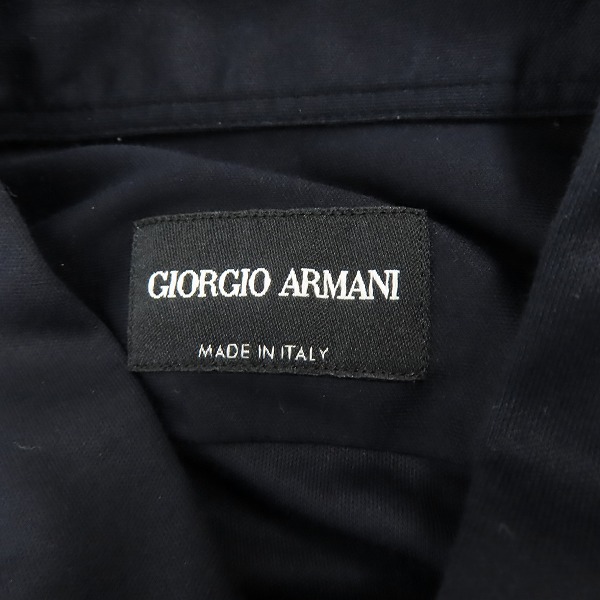 実際に弊社で買取させて頂いたGIORGIO ARMANI/ジョルジオアルマーニ デザイン切替 フロントフリンジ シャツ/37の画像 2枚目