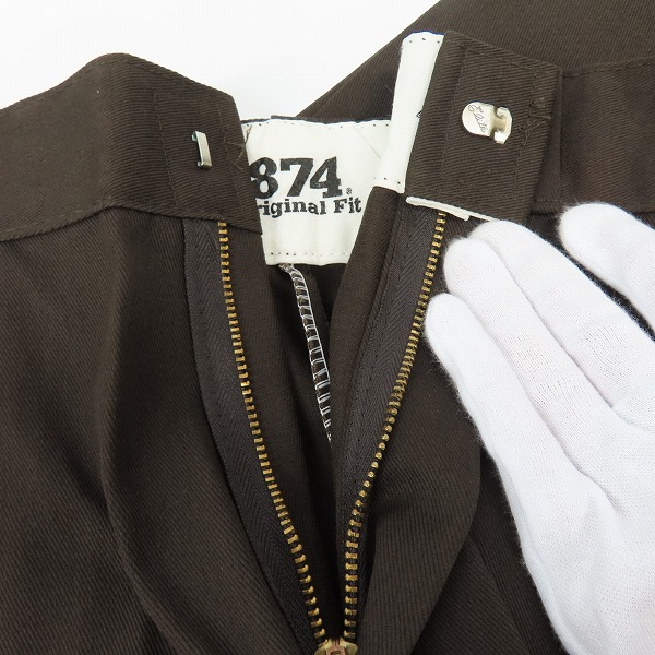 実際に弊社で買取させて頂いた【未使用】Dickies/ディッキーズ ワークパンツ/チノパン/ダークブラウン/ 31の画像 6枚目