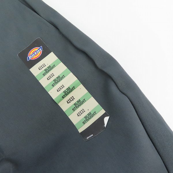 実際に弊社で買取させて頂いた【未使用】Dickies/ディッキーズ ワークパンツ/チノパン チャコール WP873CH/42の画像 5枚目