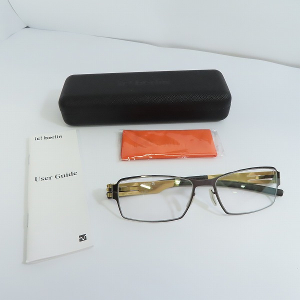 実際に弊社で買取させて頂いたic! berlin/アイシーベルリン gilbert t. メガネフレーム アイウェアの画像 9枚目