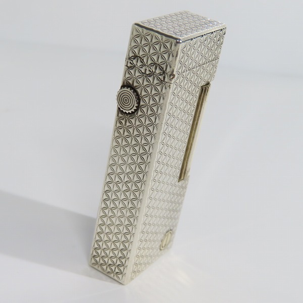 実際に弊社で買取させて頂いたdunhill/ダンヒル サイドローラー ダイヤカット ガスライター シルバーの画像 3枚目