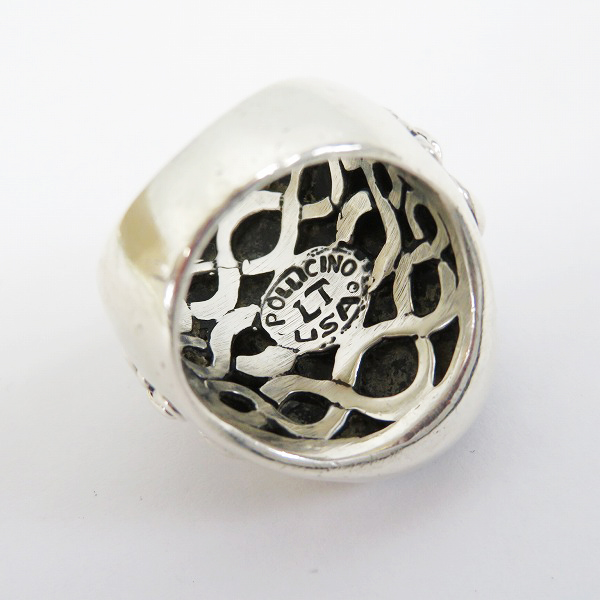 実際に弊社で買取させて頂いたLEATHERS＆TREASURES/レザーズ＆トレジャーズ スペシャルエディションリング/ライオン /ブラック スティングレイ 19号の画像 6枚目