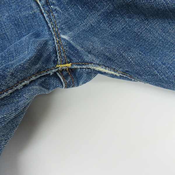 実際に弊社で買取させて頂いたLEVI'S/リーバイス 66前期 ヴィンテージ デニムパンツ TALONジップ スモールe 刻印8 /805-0217 /30の画像 7枚目
