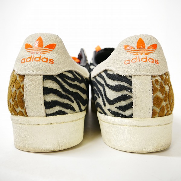 実際に弊社で買取させて頂いたadidas×atmos/アディダス×アトモス SUPERSTAR CRAZY ANIMAL PACK シューズ/スニーカー FY5232/26.5の画像 1枚目