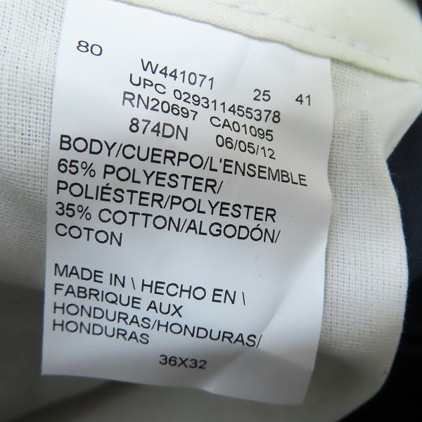 実際に弊社で買取させて頂いた【未使用】Dickies/ディッキーズ ワークパンツ/チノパン ダークネイビー 874DN/36の画像 3枚目