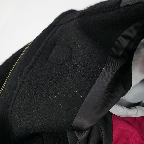 実際に弊社で買取させて頂いたPaul Smith BLACK/ポールスミス ブラック  アルパカ/羊毛 コート 牛革バックル /40の画像 6枚目