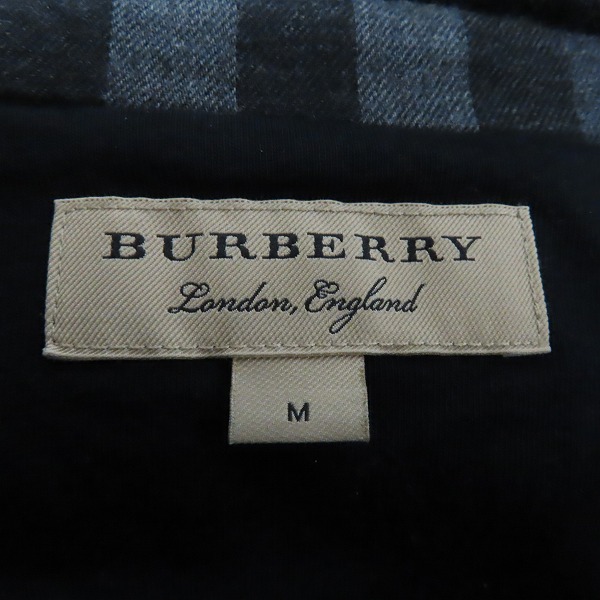 実際に弊社で買取させて頂いたBURBERRY LONDON/バーバリーロンドン ノバチェック ジップアップパーカー /Mの画像 2枚目